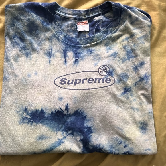 Supreme custom Tie-Dye warning tee - Picture 3 of 10